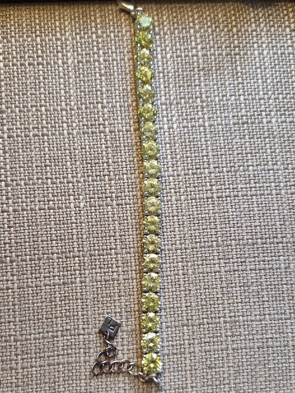 Yellow Crystal Tennis Bracelet